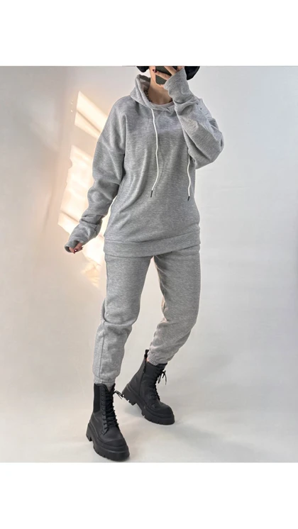 ست هودی و جاگر فینگردار زنانه 10070