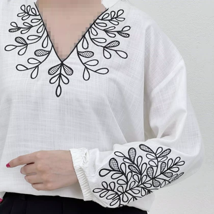 بلوز زنانه گلدوزی زارا