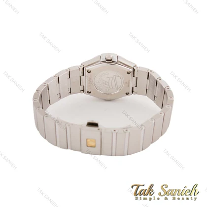 ساعت امگا کانسلیشن زنانه نقره ای صفحه سبز زیتونی Omega-4597-L