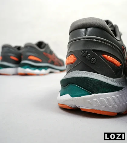 کتانی بزرگ پا خاکستری نارنجی ASICS GEL-KAYANO 27
