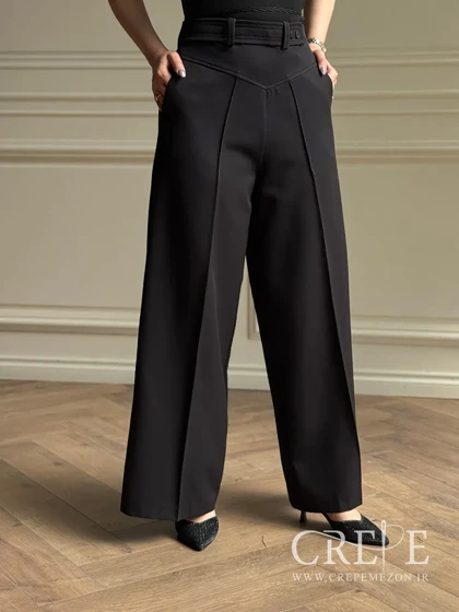 شلوار واید بغل زیپ کجراه قد 108