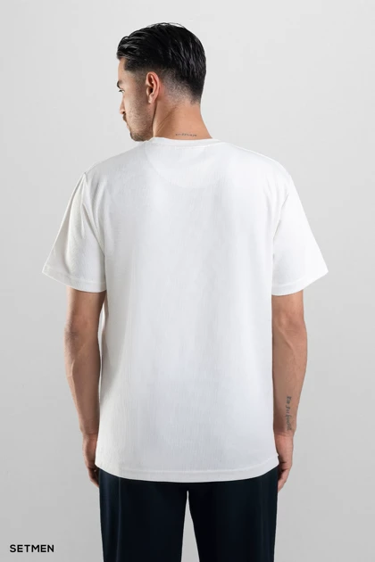 تیشرت مردانه ژاکارد یقه گرد