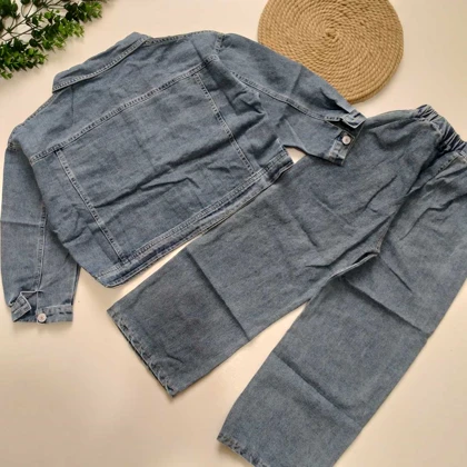 کت شلوار جین وارداتی دخترانه