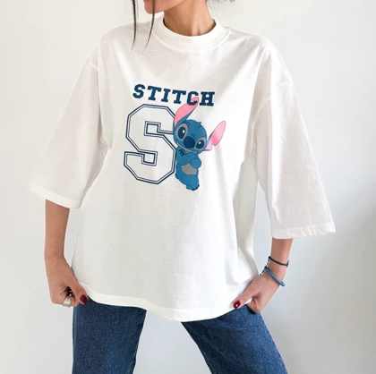 تیشرت باکسی زنانه استیج گرم بالا