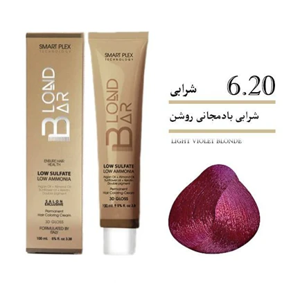 رنگ مو بلوند بار100 میل 6/20