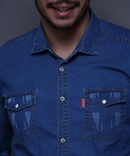 پیراهن جین سنگشور پارچه ترک کاور کش M_2XL