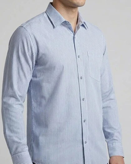 پیراهن مردانه آستین بلند نخ پنبه 616