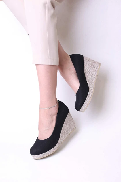 کفش صندل زنانه کنفی جلوبسته ترنم 1196