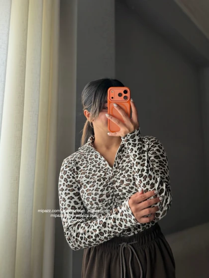 بلوز پلنگی جلو چین🐆