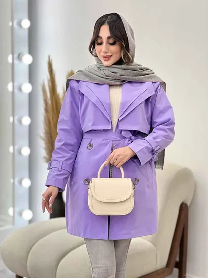 بارانی یقه دوبل باران