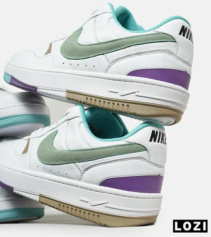 کفش مردانه و زنانه سفید سبز بنفش Nike Gama Force Sail مدل 6682