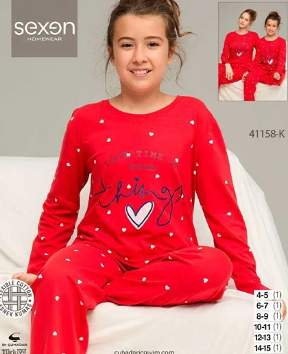 بلوز شلوار دخترانه سکسن کد41158-K