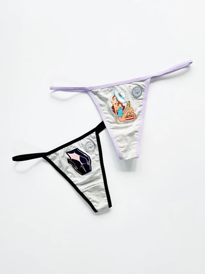 شورت بکلس بندی نوار دوزی نخ پنبه فیتن Fitan