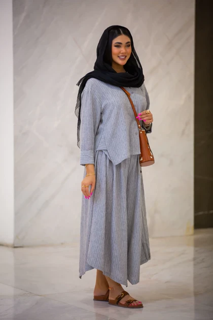 مانتو ملانژ خطی ZARA