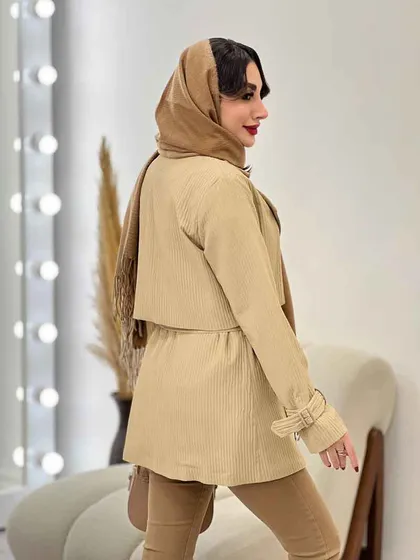 بارانی چهاردکمه پشت ژیله
