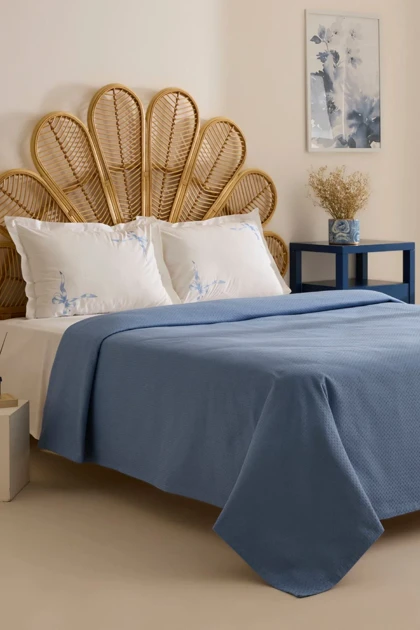 سرویس روتختی پیکه دو نفره Karaca Home مدل Ardelle پنبه - آبی