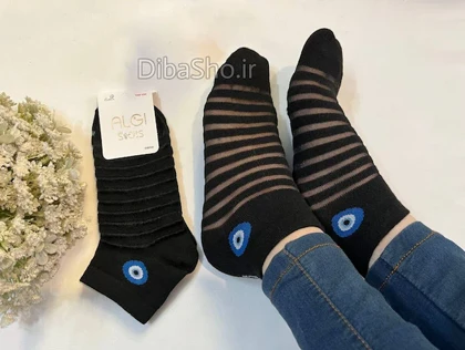 جوراب مچی رینگی شیشه ای چشم نظر