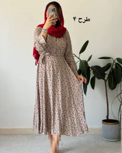 پیراهن ساحلی گل دخت