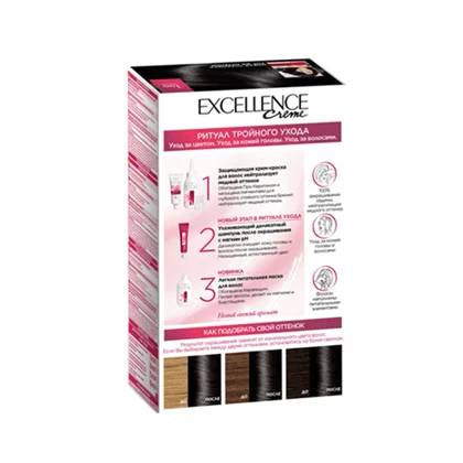 کیت رنگ مو فرانسوی Excellence لورال شماره 100