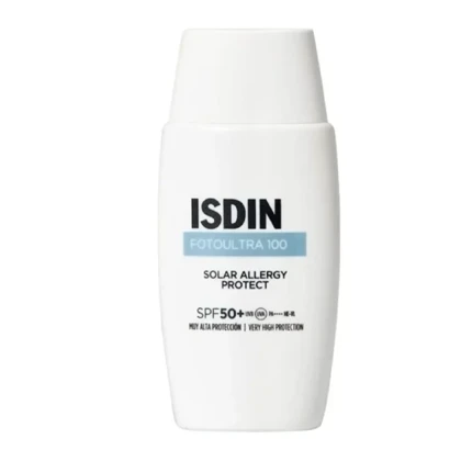 فلوئید ضد آفتاب محافظ فوتو ایزدین Isdin مدل Fotoultra SPF 50 حجم 50 میلی‌لیتر مناسب انواع پوست