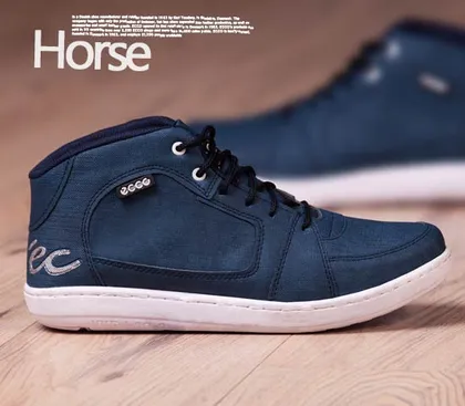 کفش مردانه ساق‌دار ecco مدل Horse (آبی)