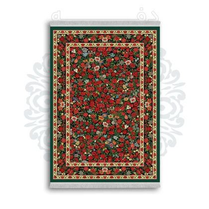 *جدید* فرشینه از جنس پارچه شانل مخمل ترک طرح فانتزی برند دفه کد 152