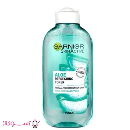 تونر پاک کننده آرایش صورت گارنیه مدل aloe حجم 200 میل
