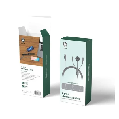 کابل شارژر 3در1 گرین لاین مدل GREEN LION GN3IN1CABLE