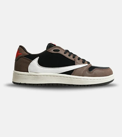 کفش کتانی مردانه قهوه ای مشکی نایک NIKE travis scott