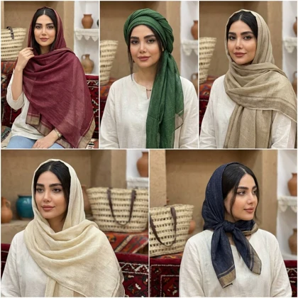 شال حریر لمه