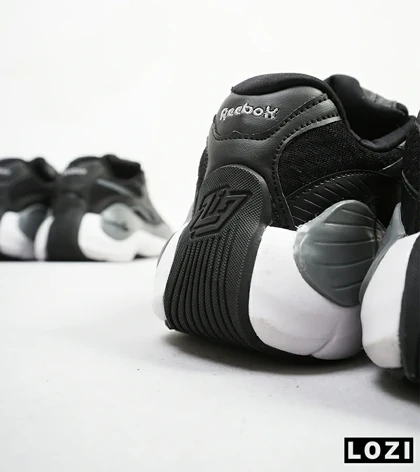 کفش کتانی مشکی طوسی سفید مردانه reebok CROSS FIT