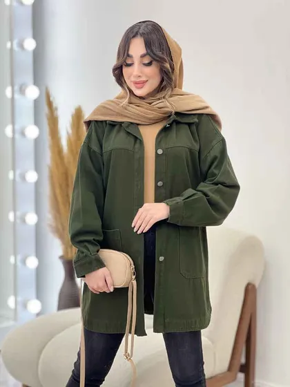 مانتو کتان دو جیب بنیتا