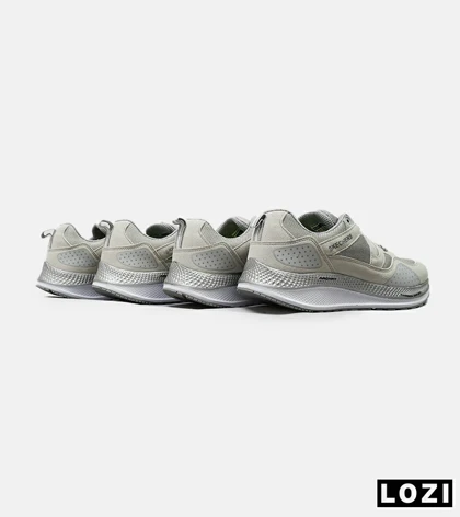 کفش کتانی طبی زنانه و مردانه طوسی سفید SKECHERS archfit v02