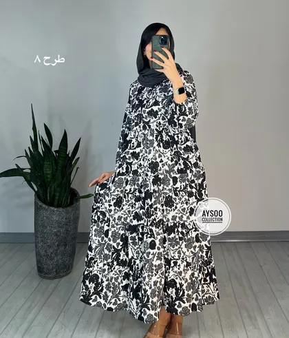 پیراهن طرحدار مزونی 60
