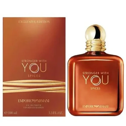 ادو پرفیوم مردانه جورجیو آرمانی (Giorgio Armani) مدل Emporio Armani Stronger With You Spices حجم 100 میلی‌لیتر
