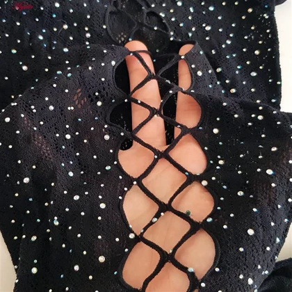 سرهمی فانتزی نگین‌دار زنانه مشکی