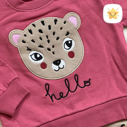 بلوز شلوار دخترانه دورس پلنگی جنس عالی