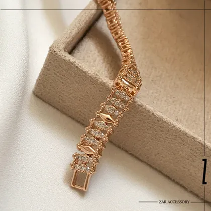 دستبند زنانه نگین لوزی