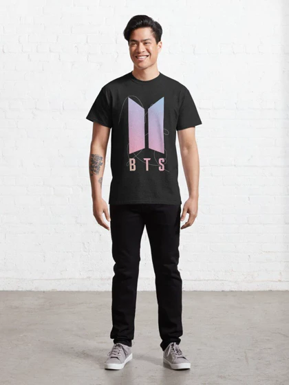 تیشرت گروه موسیقی BTS | تیشرت بی تی اس طرح BTS Logo کد 161199