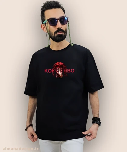 تیشرت لش مردانه و زنانه طرح شیطان کش شخصیت کوکوشیبو کد 967