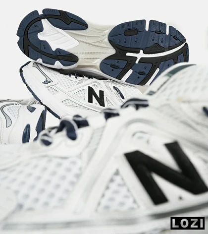 کفش کتانی مردانه و زنانه سفید مشکی NEW BALANCE 1064 V.2