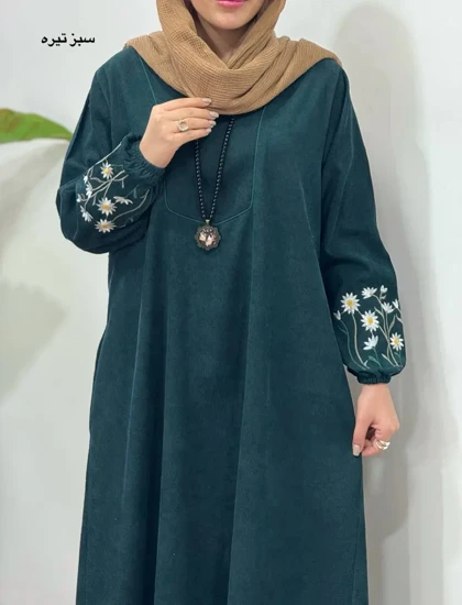 پیراهن مانتویی گلدوزی جانان 1