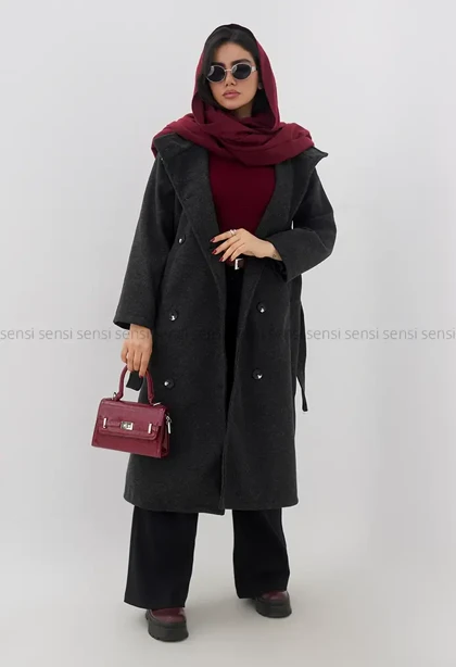 پالتو فوتر یقه ایستاده آستر دار @کد1004971