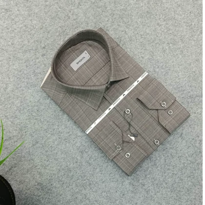 پیراهن طرحدار مردانه قواره ازاد ( قواره کلاسیک ) _ استین بلند