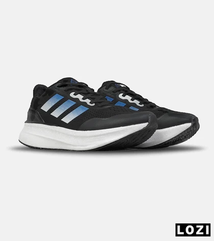 کفش رانینگ آدیداس گلکسی 7 مشکی آبی مدل 9151 کتانی Adidas Galaxy 7