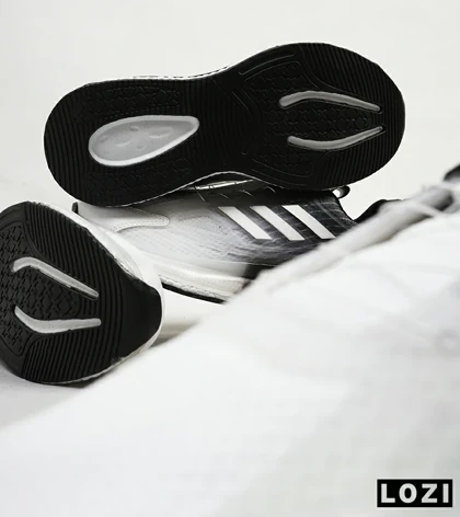 کفش کتانی مردانه مشکی سفید ADIDAS Solar disk V2
