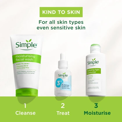 آبرسان و مرطوب کننده سیمپل Simple مدل Light حجم 125ml
