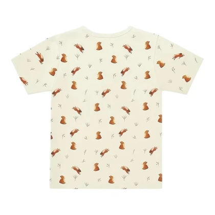 ست تیشرت آستین کوتاه و شلوار راحتی دخترانه مدل PJ1434