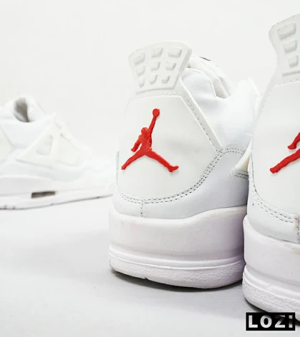 کتانی ساق‌دار مردانه سفید Nike air jordan 4