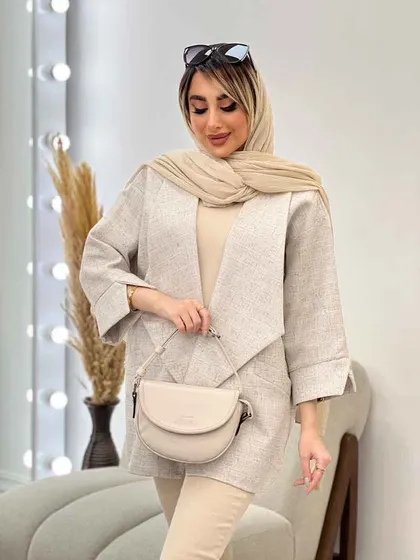 مانتو دو جیب نما پایین هلال